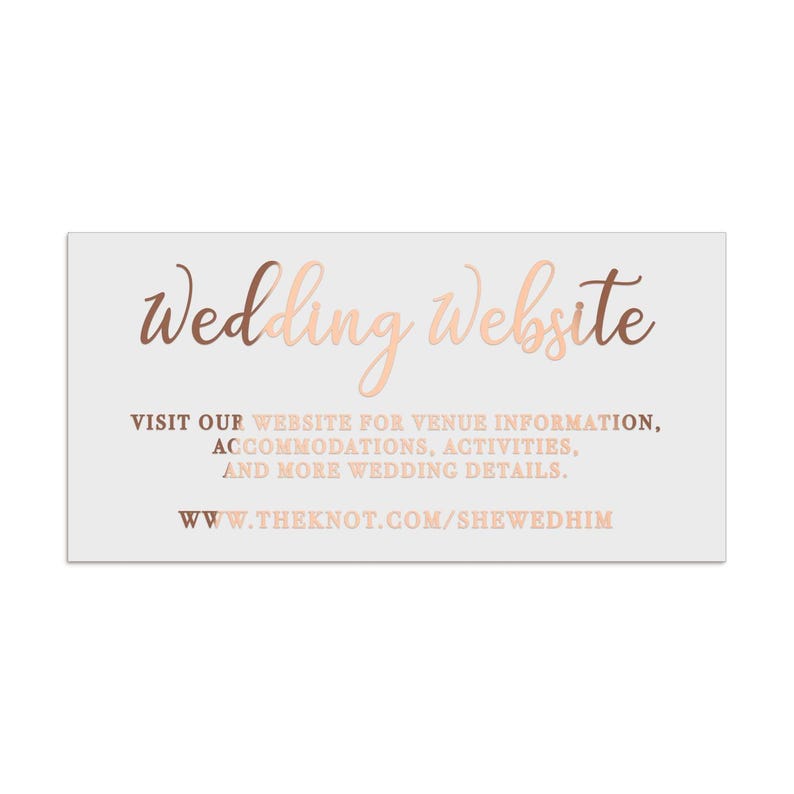 Wedding website
