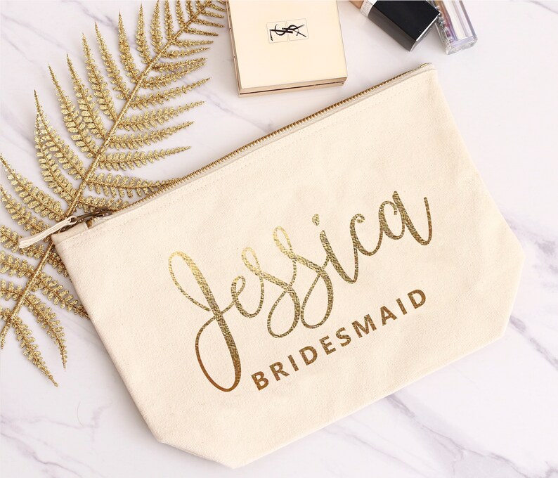 Personalized Bridesmaid Gifts Bridesmaid Makeup Bags Etsy