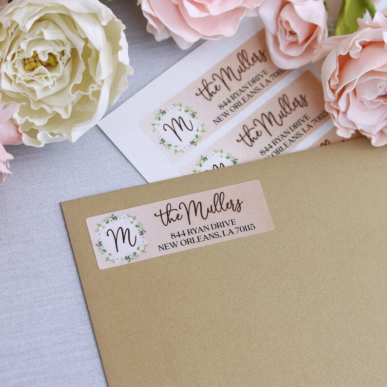 Wedding Address Labels Autumn Colors Personalized Return Address Labels Custom Address Sticker Address Label Sticker Monogrammed Labels