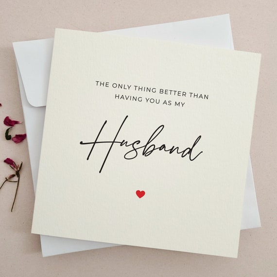 Pregnancy Reveal Card for Husband: Elegant Baby Announcement