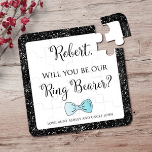 Will You Be Our Ring Bearer Personalized Ring Bearer Puzzle Ring Bearer Puzzle Page Boy Puzzle Junior Groomsman Ring Bearer Proposal image 1