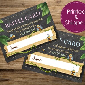 Animaux Raffle Card Safari Baby Shower Baby Shower Jeux Raffle Tickets Couche Raffle Girl Baby Shower Boy Baby Shower Jeux de baby shower