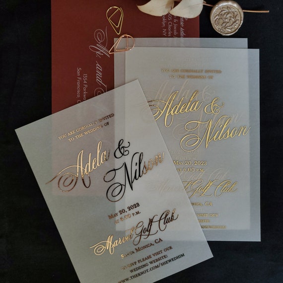 Partecipazioni matrimonio eleganti con glitter