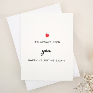 Es war schon immer du Sie Valentinstagskarte für Freund, Freundin, Ehemann, Ehefrau, Verlobte, Valentinstaggeschenke für Sie oder Ihn, Liebeskarte
