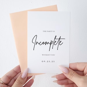 Carte de proposition de demoiselle d'honneur personnalisée Carte Serez-vous ma demoiselle d'honneur Cadeau de demoiselle d'honneur La fête est incomplète sans vous Carte de mariage