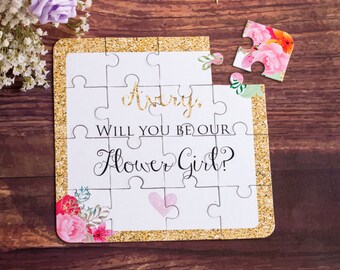 Will You Be My Flower Girl Puzzle, Flower Girl Gift, Flower Girl Proposal, Will you be my, Flower Girl Cute Gift