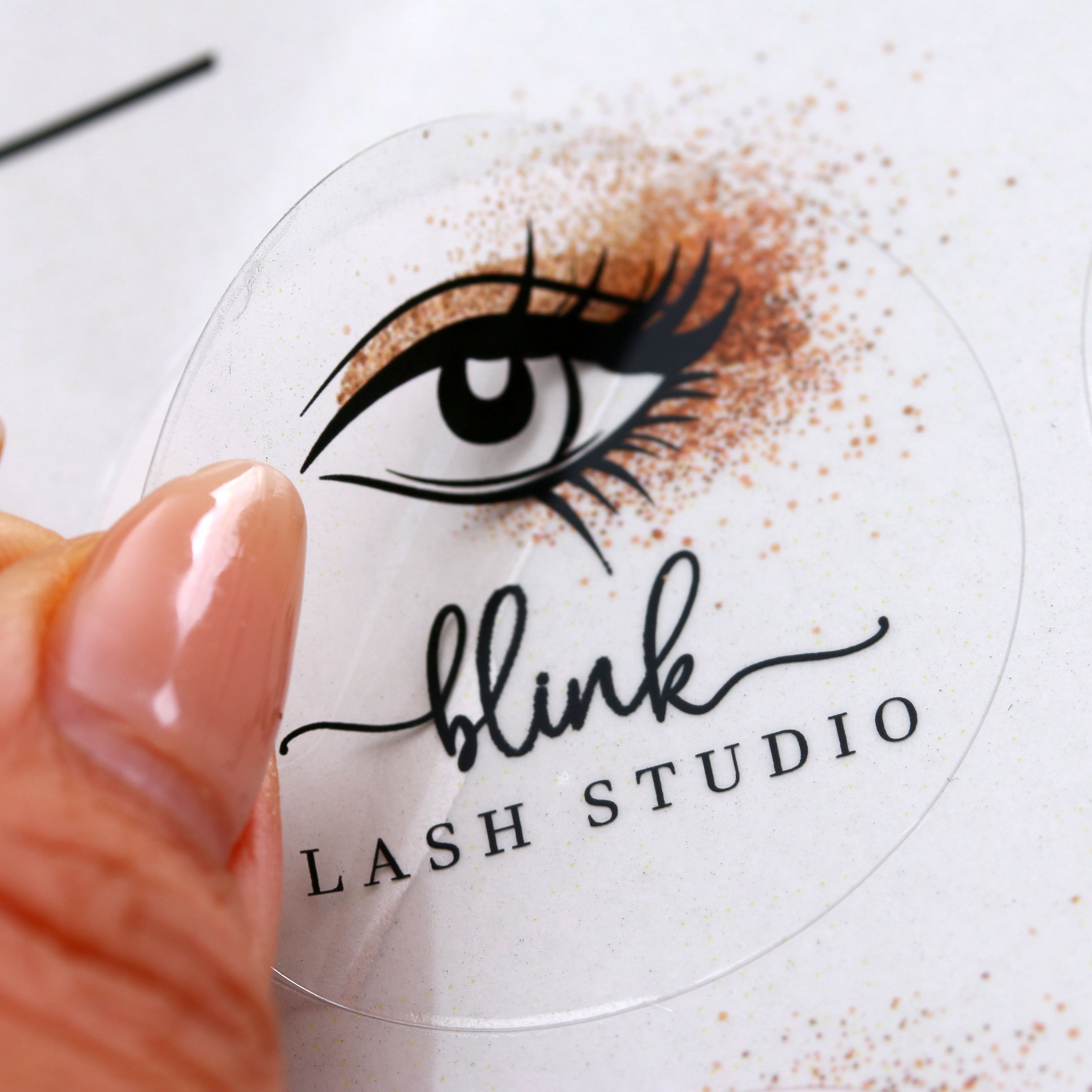 Custom Stickers Private Labels - OWN Stickers for Lash Business LOGO