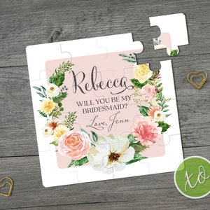Bridesmaid Proposal Puzzle Bridesmaid Gift Idea Will You Be My Bridesmaid? Maid of Honor Proposal Maid of Honor Gift Wedding Party
