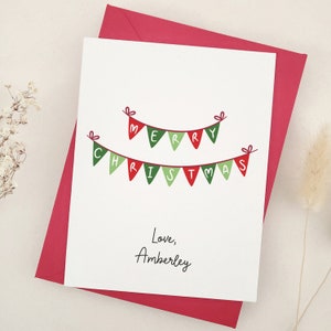 Personalisierte Weihnachtskarte, Freunde Frohe Weihnachten Karte, Benutzerdefinierte Weihnachtsgeschenkkarte, Festliche Weihnachtskarte für Freund, Freundin