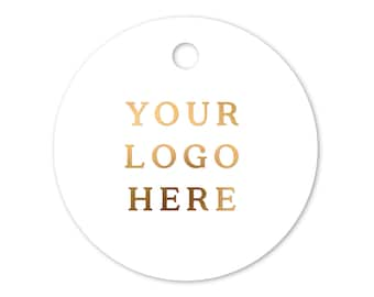 Custom Logo Tags, Custom Business Tags, Round Custom Tags, Personalized Business Custom Logo Tags, Custom Logo Branding Tags, Packaging Tag