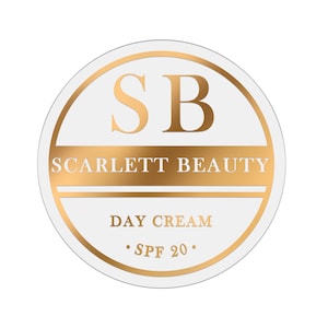 Custom Foiled Product Label Sticker: Round Logo Labels