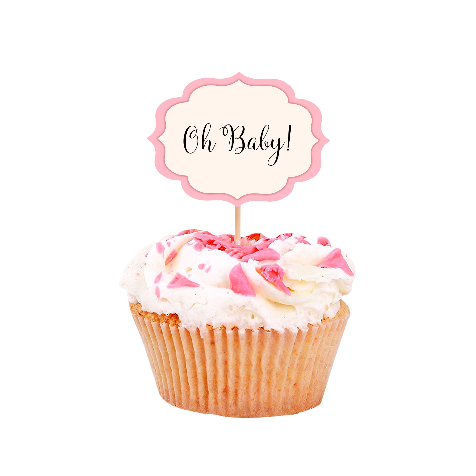 Baby Shower Cupcake Toppers bebé niña ducha decoración party Etsy