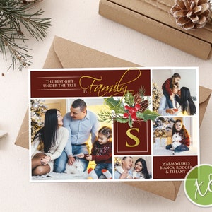 Cartes postales photo de Noël Cartes postales de Noël personnalisées Cartes de Noël personnalisées Carte photo de famille Carte de Noël personnalisée