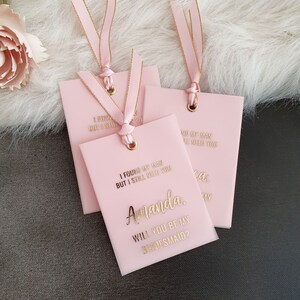 Personalized Bridesmaid Proposal, Vellum Foiled Bridesmaid Card, Gold Will You Be My Bridesmaid, Rose Gold Bridesmaid Gift
