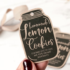 Étiquettes volantes de produits faits à la main, étiquettes de cookies faites à la main, étiquettes de biscuits personnalisées faites à la main, étiquettes volantes de faveur de mariage, étiquettes de petite entreprise