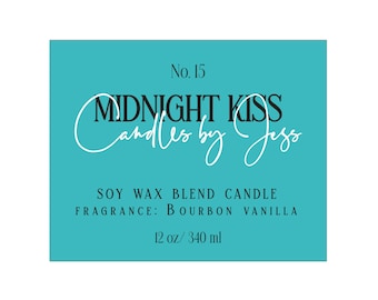 Personalized Candle Stickers: Waterproof Product Labeling, Custom Logo