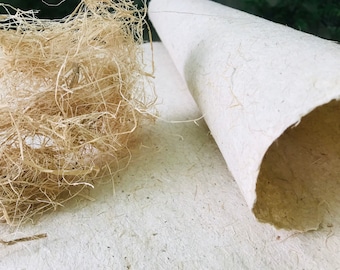 Handmade Duong & Banana Fiber Paper – Vietnamese Kozo Bark Paper for Journals, Bookbinding, Crafts and Decorative Art