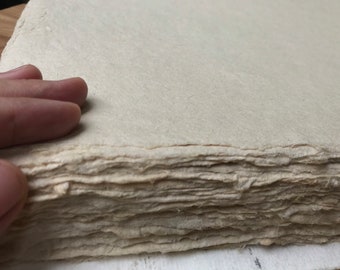 Handmade paper (30x40cm) from Do fiber, great for paintings, drawing, photography & calligraphy, printmaking, book art!