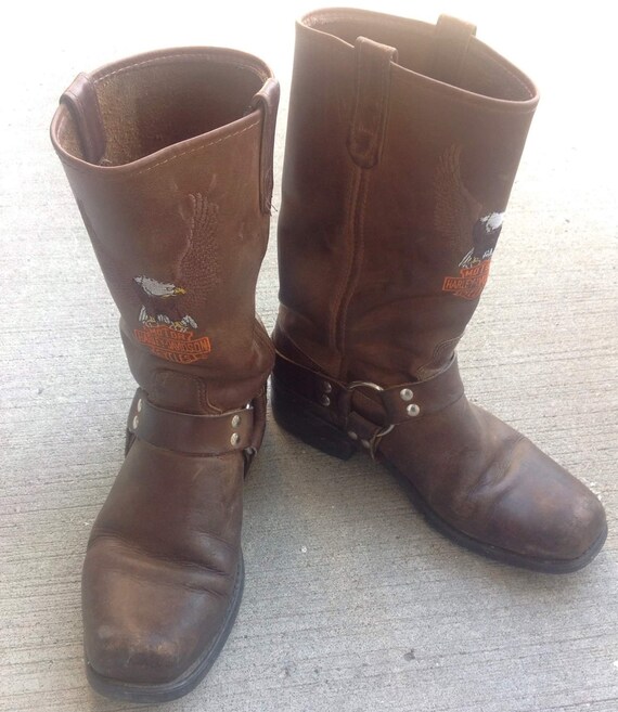 Vintage Harley Davidson Motorlaarzen 9 - Etsy Nederland