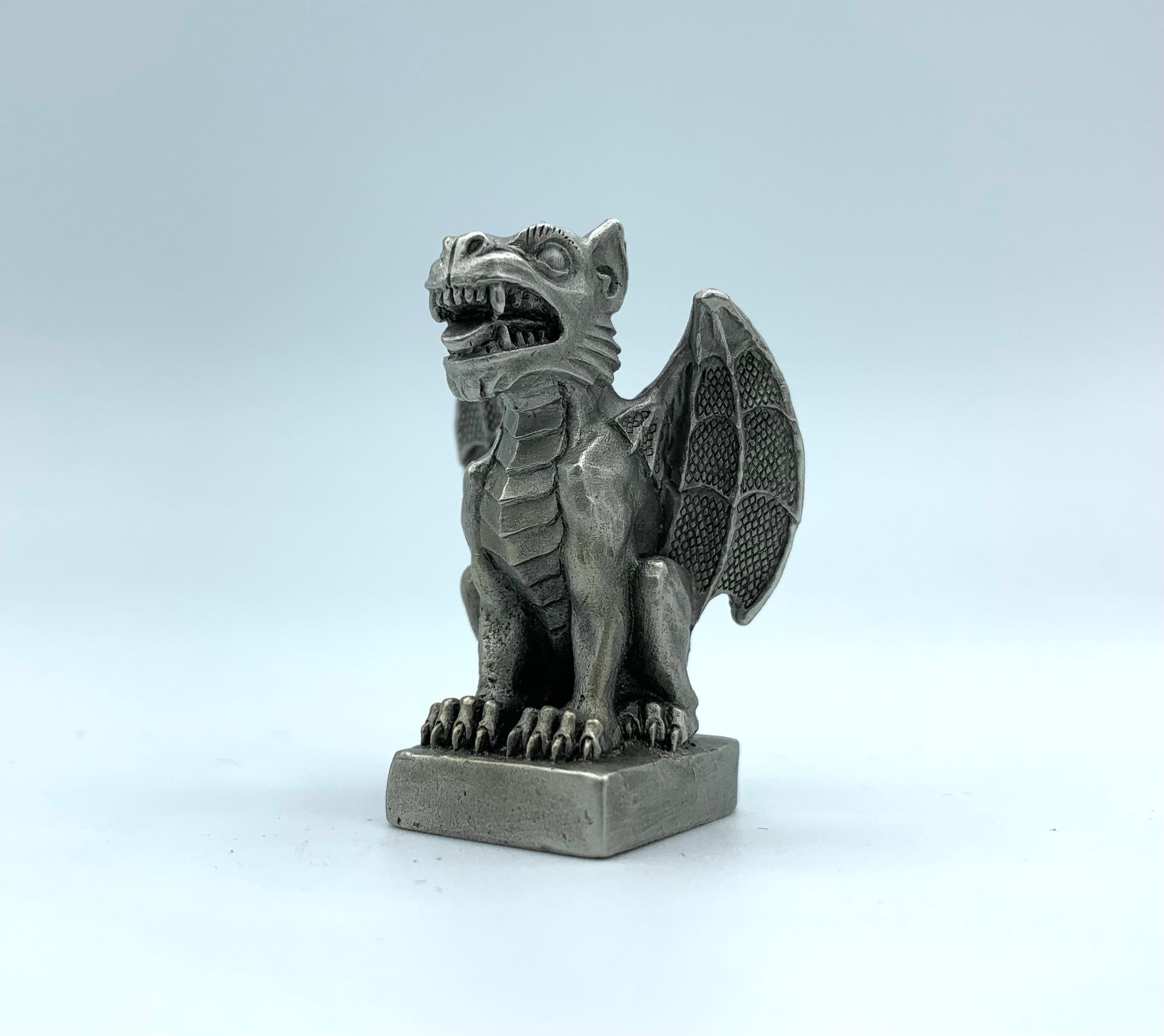 Pewter gargoyle statue (1.5 inches)