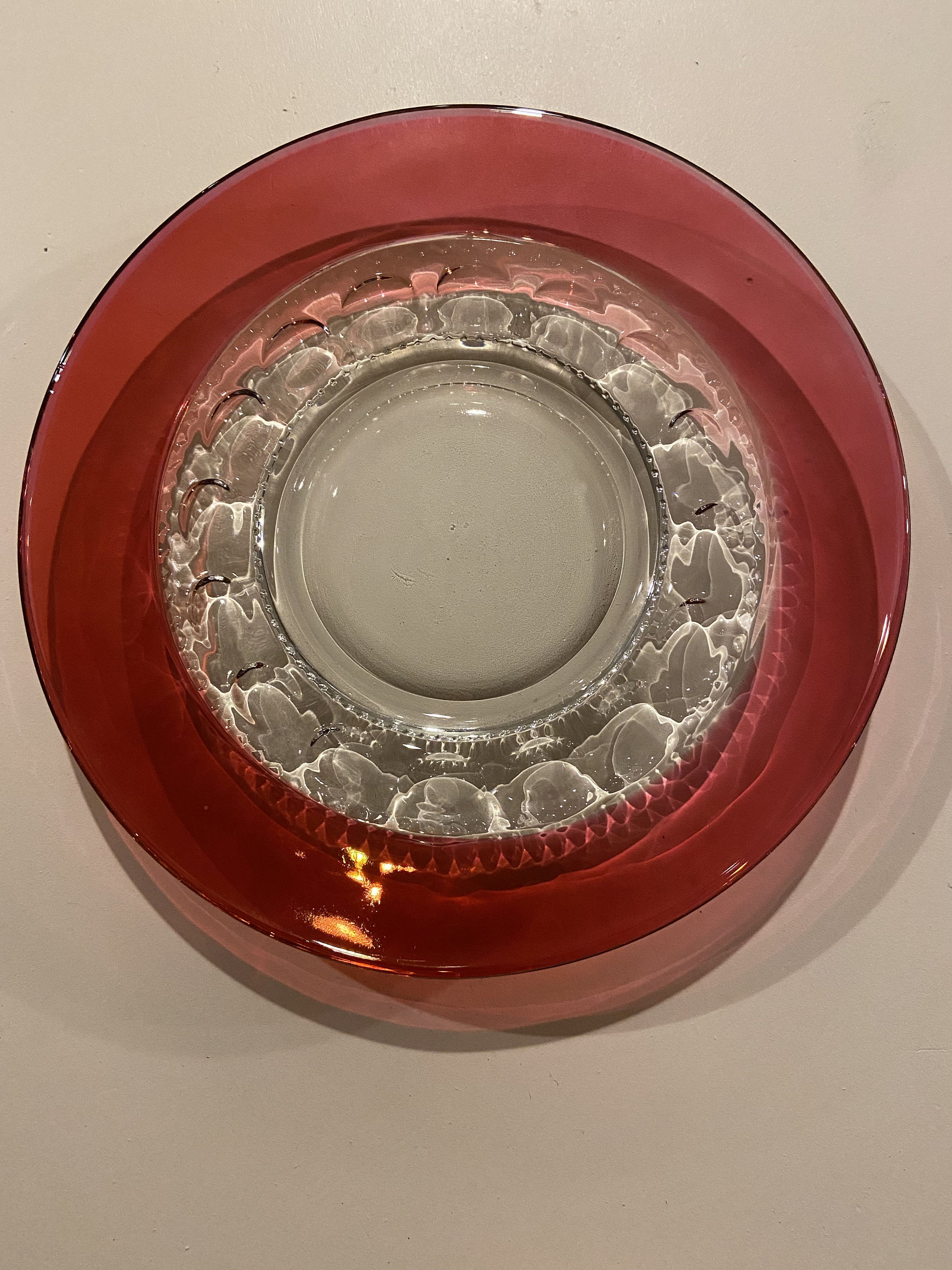 Vintage Kings Crown Glass Plate Etsy