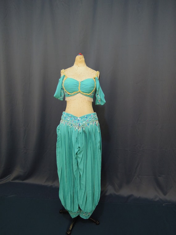 Abito Disney Aladdin Abito da principessa Jasmine Costume adulto TAGLIA  6,8,10,12,14,16 -  Italia