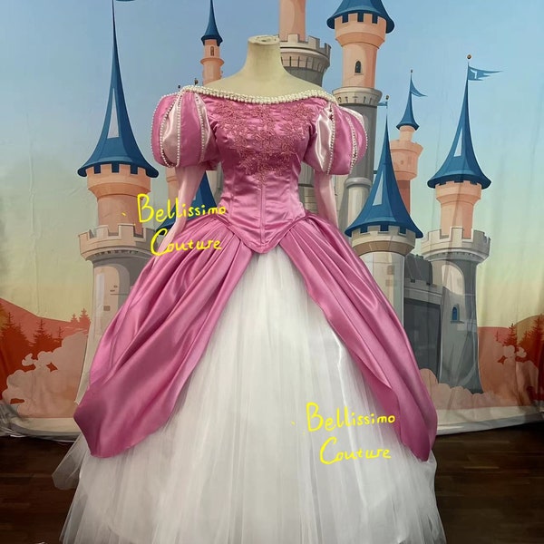 Pink Little Mermaid Princess Ariel Dress Costume adult SIZE 6,8,10,12,14,16 Disney inspired Ariel Dress