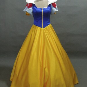 Princess Dress Party Cosplay Snow White Satin Costume Adult SIZE 6,8,10 ...