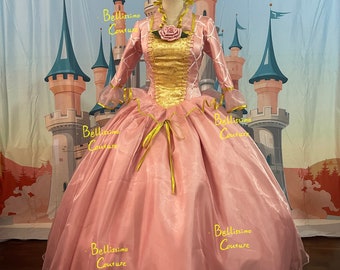 High quality Princess Anneliese Adult Clothing women dress Barbie Cosplay costume Size 6,8,10,12,14,16