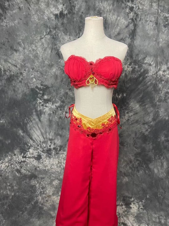 Princess jasmine top red outfit