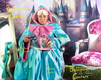 Cinderella Godmother Costume adult SIZE 18,20,22 Fairy Godmother dress