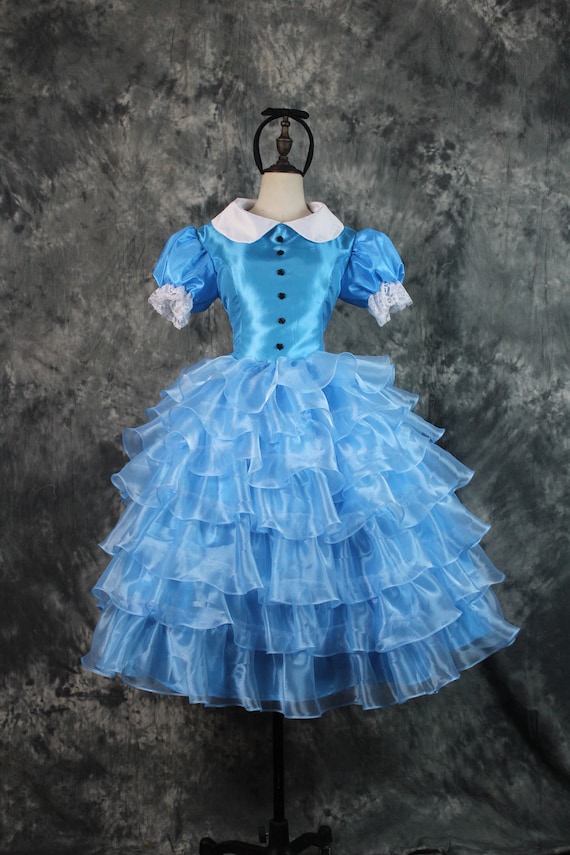 ALICE in Wonderland Dress Alice in Wonderland Custom Costume, Blue