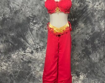 Buy Disney Dress Aladdin Princess Dress Jasmine Red Costume Adult Online in  India - Etsy