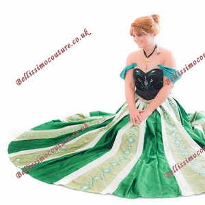 Anna's Coronation Dress- Appliques Done and Skirt Panels – Essie of Who