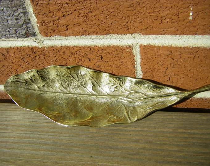 Bronze Tobacco Leaf 361 Oskar J. W. Hansen 1962 Va. Metalcrafters Etsy