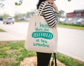 Vegetables Tote Bag - Canvas Tote Bag - Funny Tote Bag - Screen Printed Tote Bag