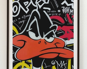 Daffy Duck Pop Art - Etsy