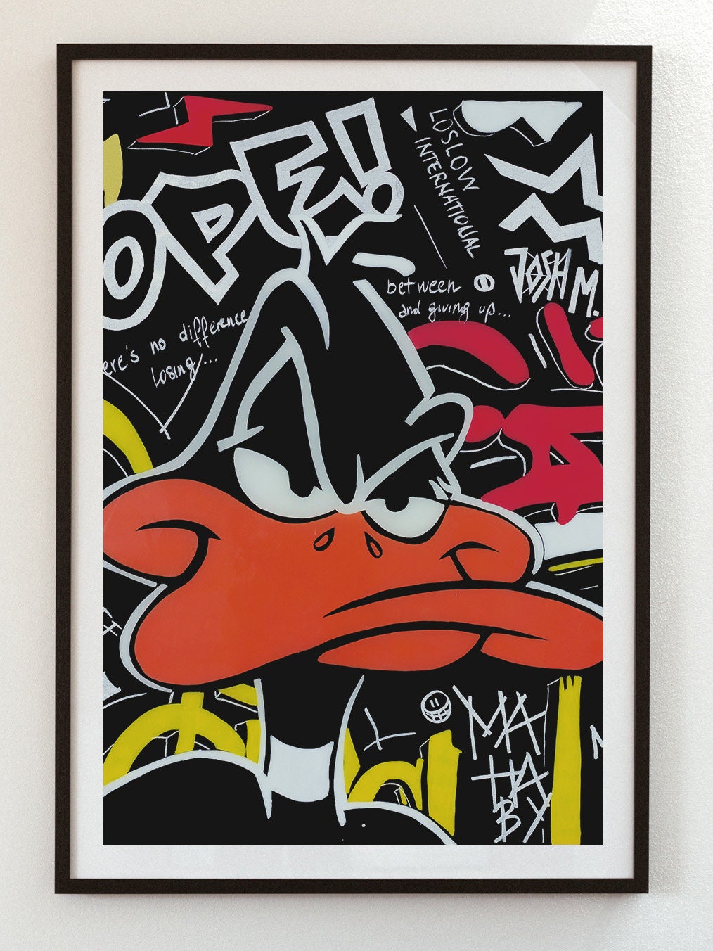 Daffy Duck Bugs Bunny Poster Print Cartel A2 42x60cm, A3 Josh Mahaby ...