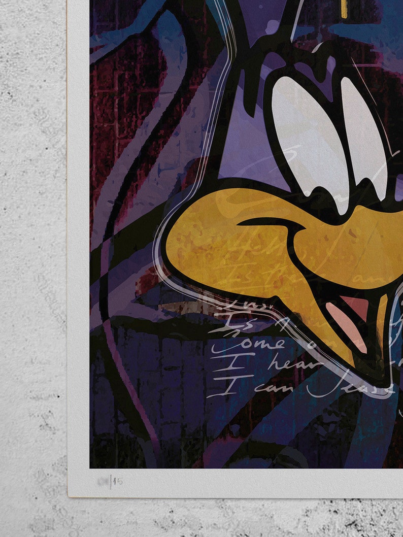 Roadrunner Coyote Bugs Bunny Daffy Duck Poster Print Cartel A2 - Etsy