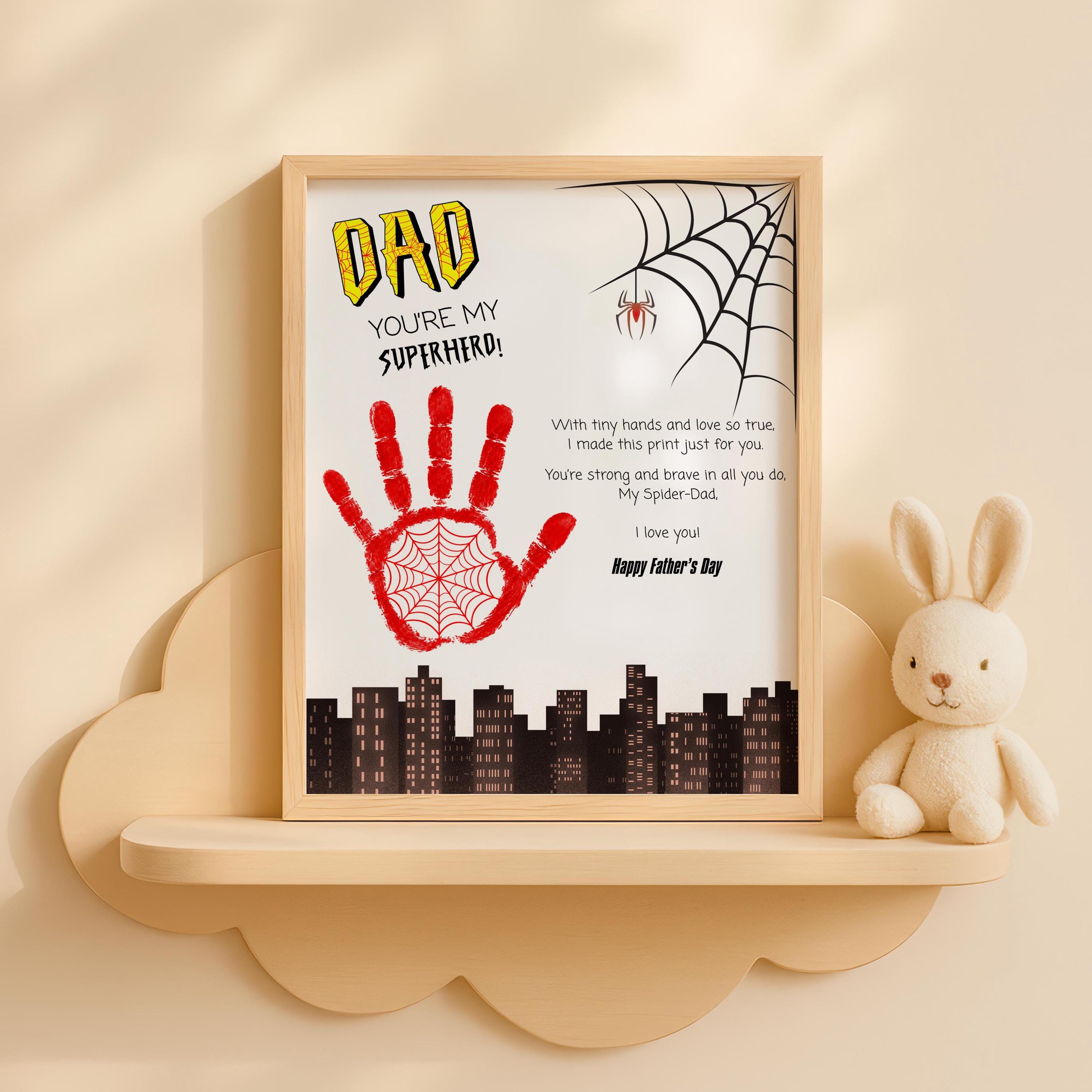 Father's Day Superhero Handprint Art Father's Day Craft Keepsake…
