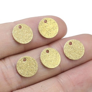 Brass Charm, Round earring charm, 10x1mm, Round circle charm, Brass Findingsfor Jewelry making - R1572