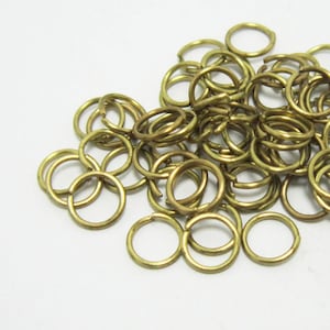 Brass Jump rings, 6x0.7mm, Round jump rings, Open jump ring, Brass findings, Jewelry supplies - R288