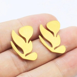 Hoja de latón, Estampados de latón, Hojas en blanco, 21 mm, Fornituras de latón en bruto, Fabricación de joyas de bricolaje - R557