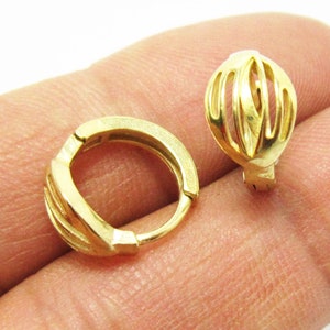 Round Earring Hoops, Leverback Earrings, 13.5x12.6mm, Statement Earrings, Jewelry supplies - R1005