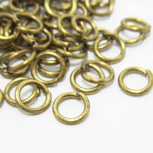 Brass Jump rings, 5x0.8mm, Open round jump rings, Link Chain Connector, Brass Findings, Jewelry making supplies -30g R287