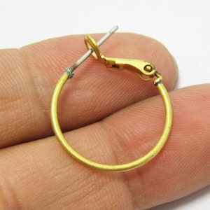 Earring Hoops, Brass Earrings, Round Circle Earring Post, 20x1.2mm, Earring Supplies, Brass Findings, Jewelry Making - R233