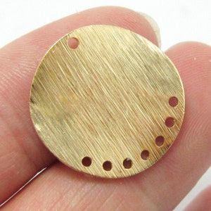 Brass Charms, Textured Round Earring Connector, Earring Accessories, 20x0.6mm, Brass findings, Jewelry making - R1321