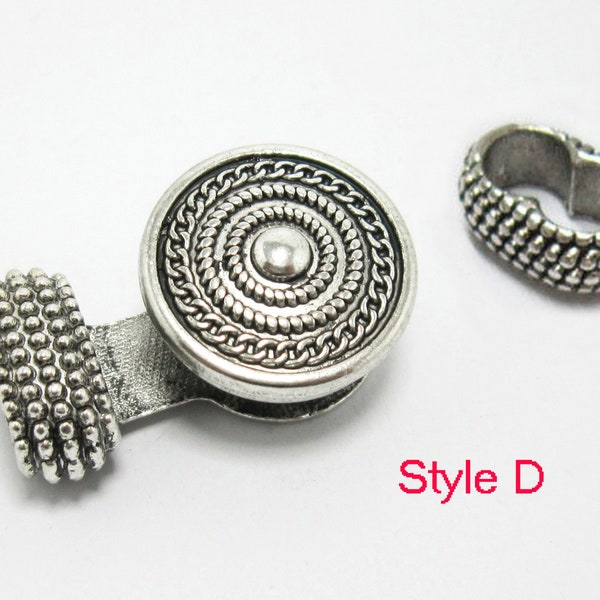 3pcs Chunk snap button clasp 6mm Interchangeable Dotted chunk snap popper clasp RH45