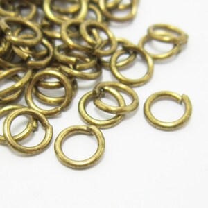 Brass Jump Rings, Open Round Jump Ring, Brass Wire Connector, 5x0.7mm, Earring Findings, Jewelry Making Supplies -30g - R289