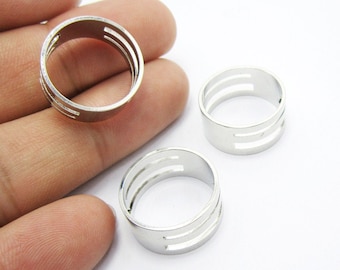 Brass finger rings, Jump ring opener, 19x9mm, Raw brass tool rings, DIY Jewelry making R1439